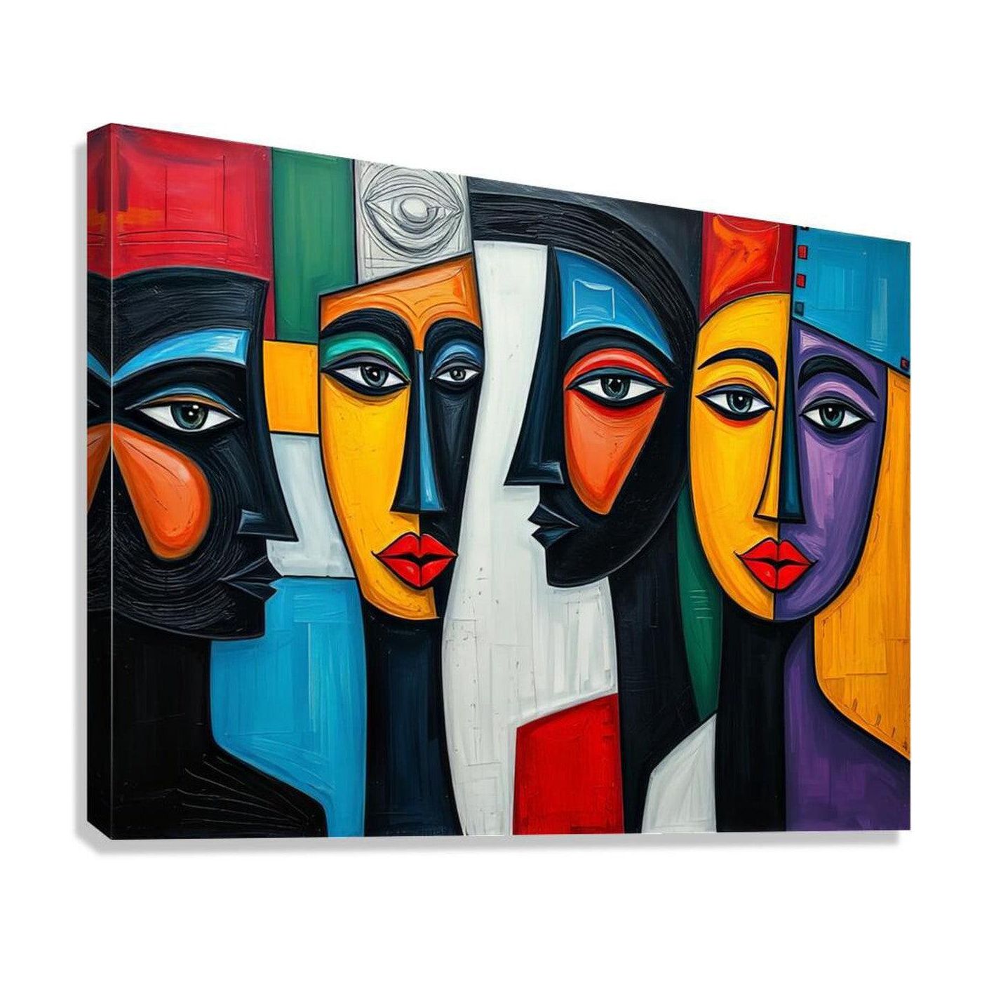 Colorful Faces Prints