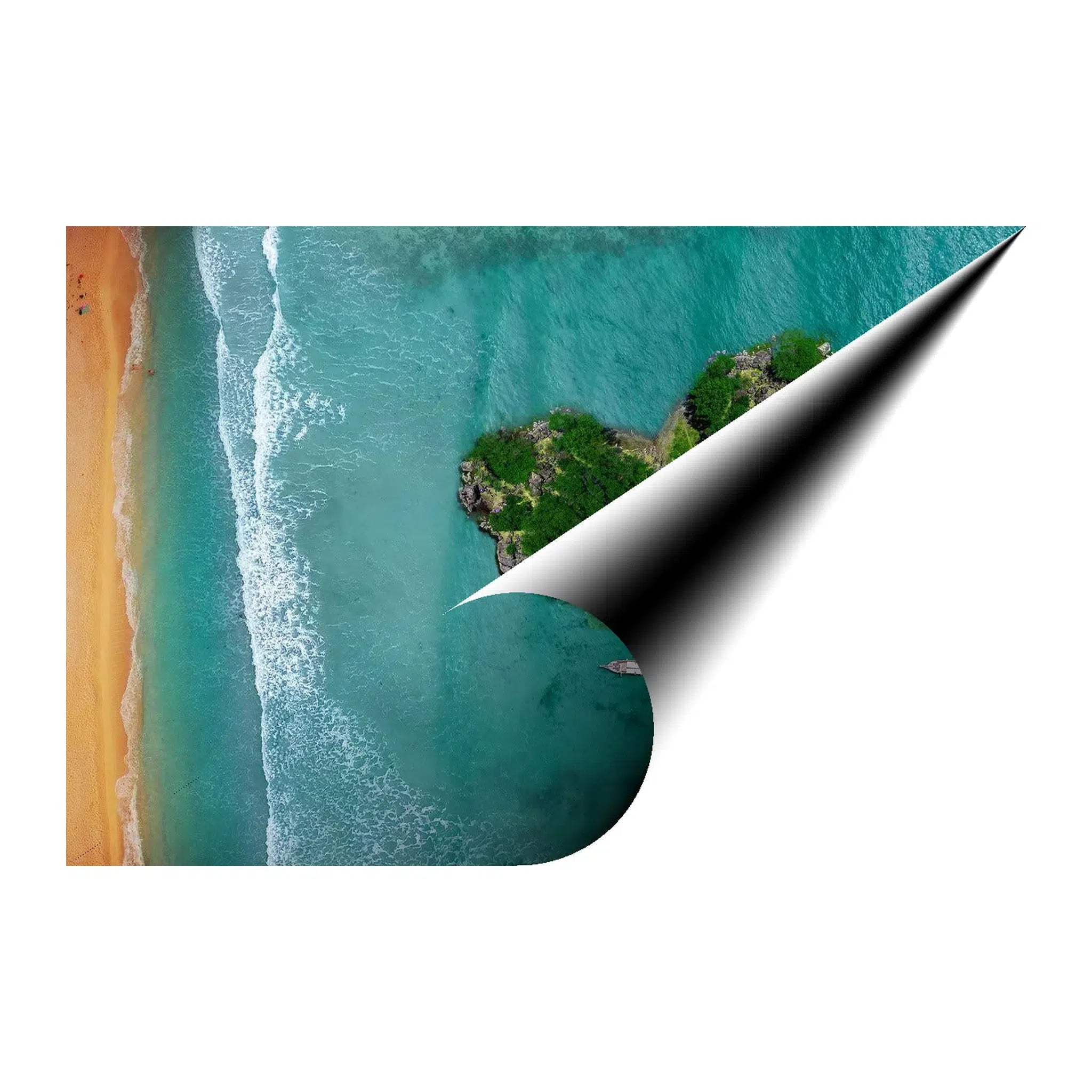 Heart Shaped Island Landscape Giclée Print 32665 Visual Wall Art