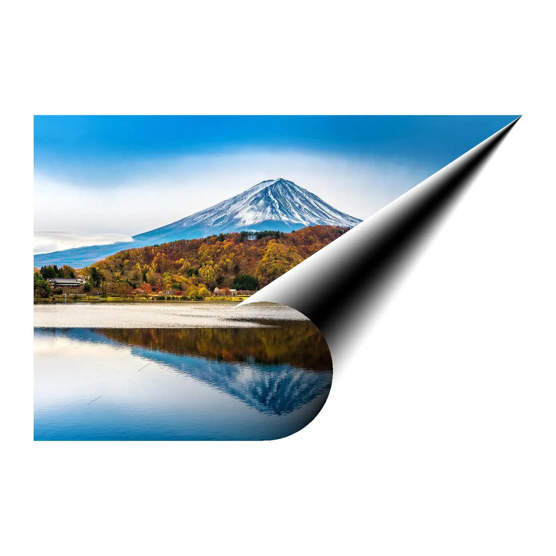 Snow Capped Mount Fuji Landscape Giclée Print 32648 Visual Wall Art