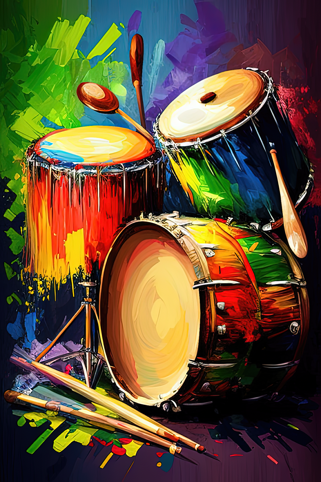 Babylon Drums, Percussion Art Print 23701
