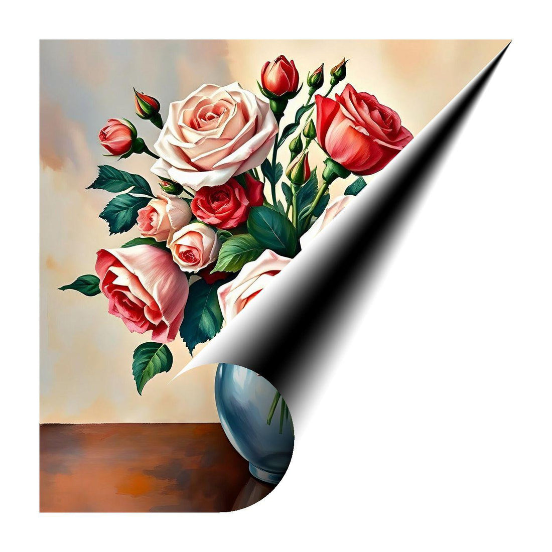 Close-Up Of Roses Still Life Print-11907 Visual Wall Art