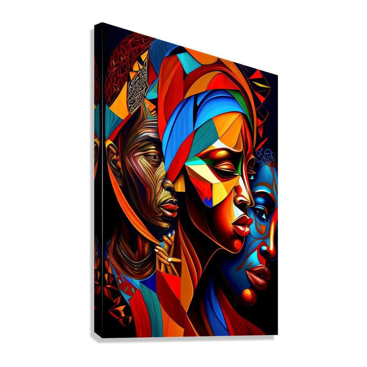 Love And Intimacy Ethnic 23105 Giclée Stretched Canvas Print Visual Wall Art