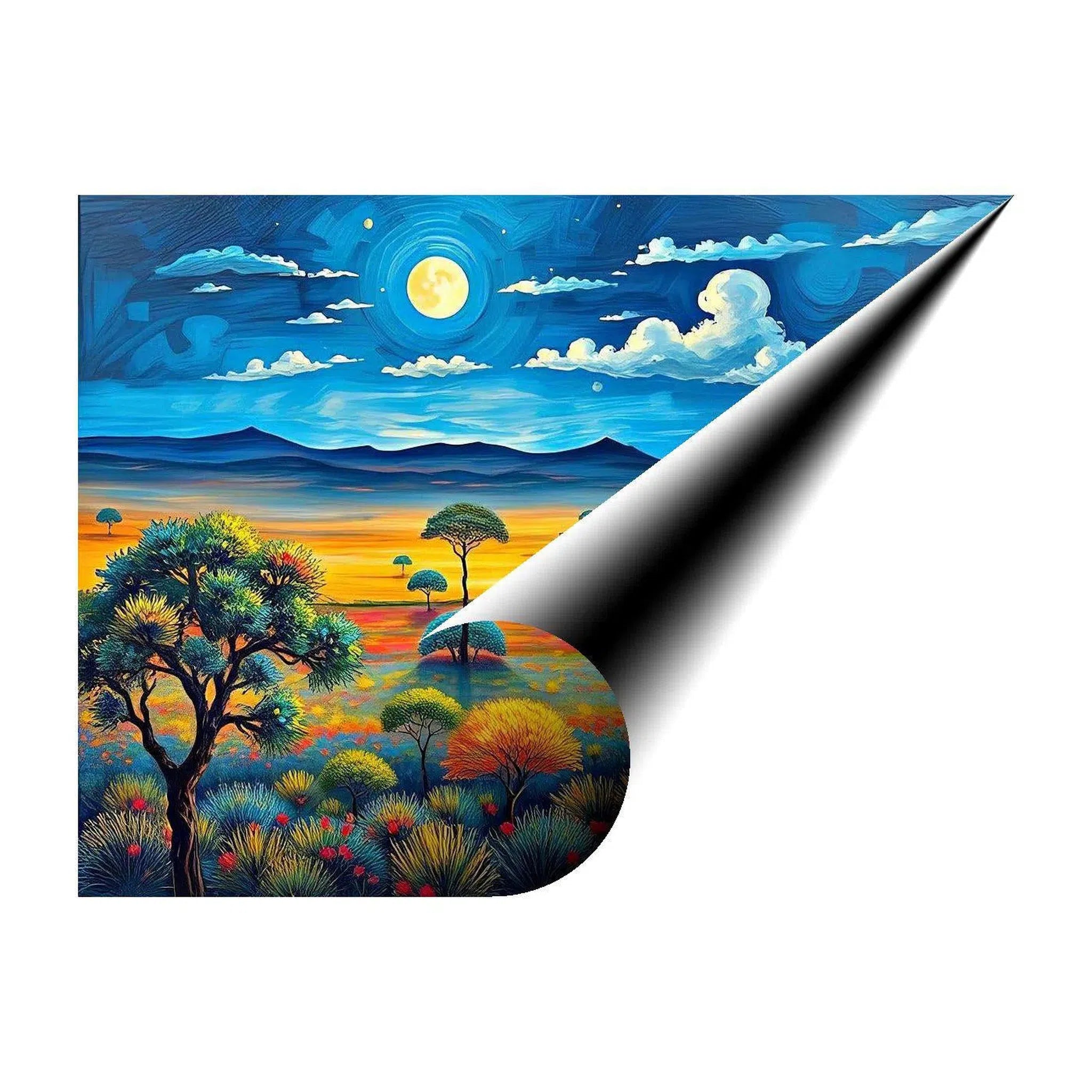 Wide Expanse Of Landscape Nature Art Print 43751 Visual Wall Art