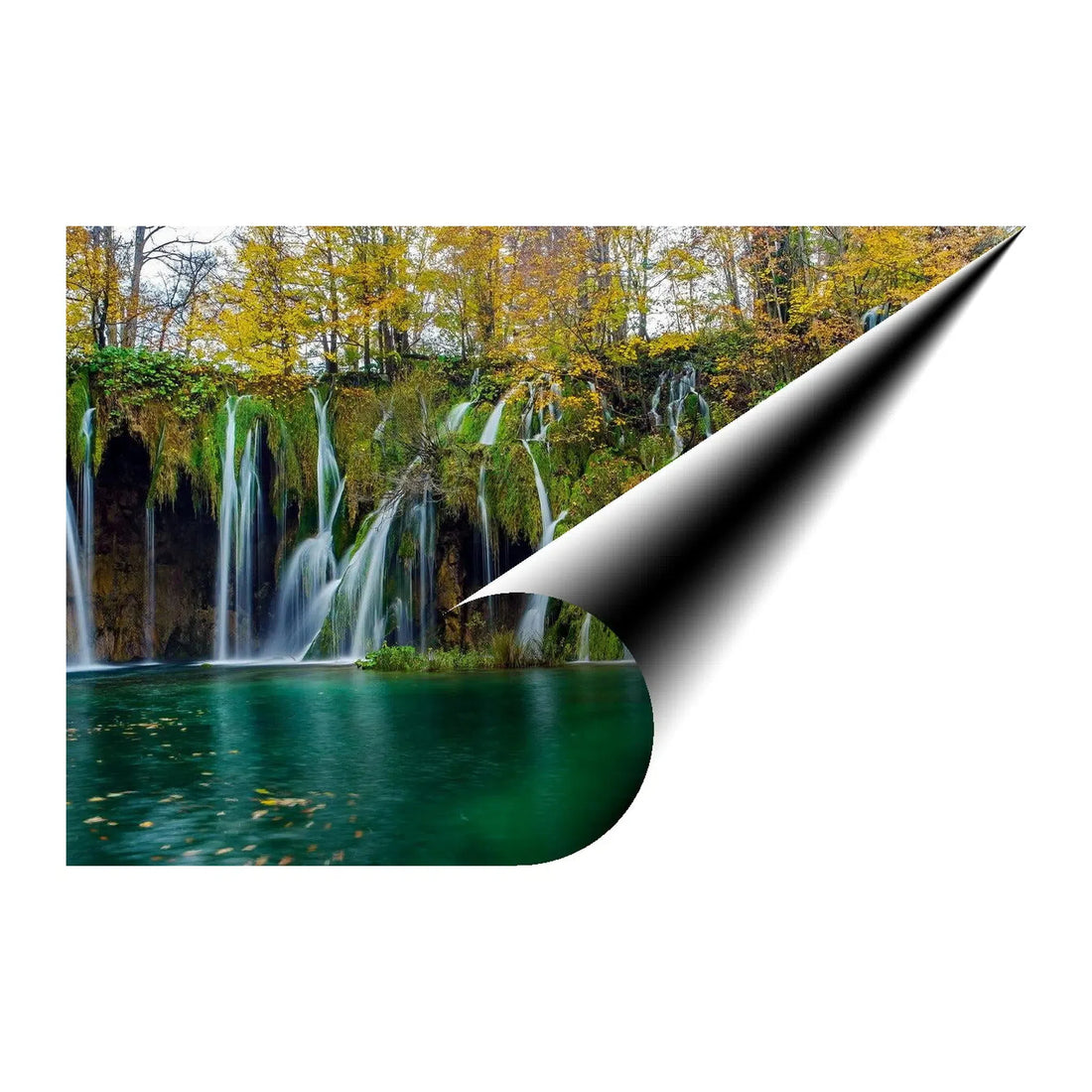 Autumn Cascade Waterfall Giclée Print 32618 Visual Wall Art