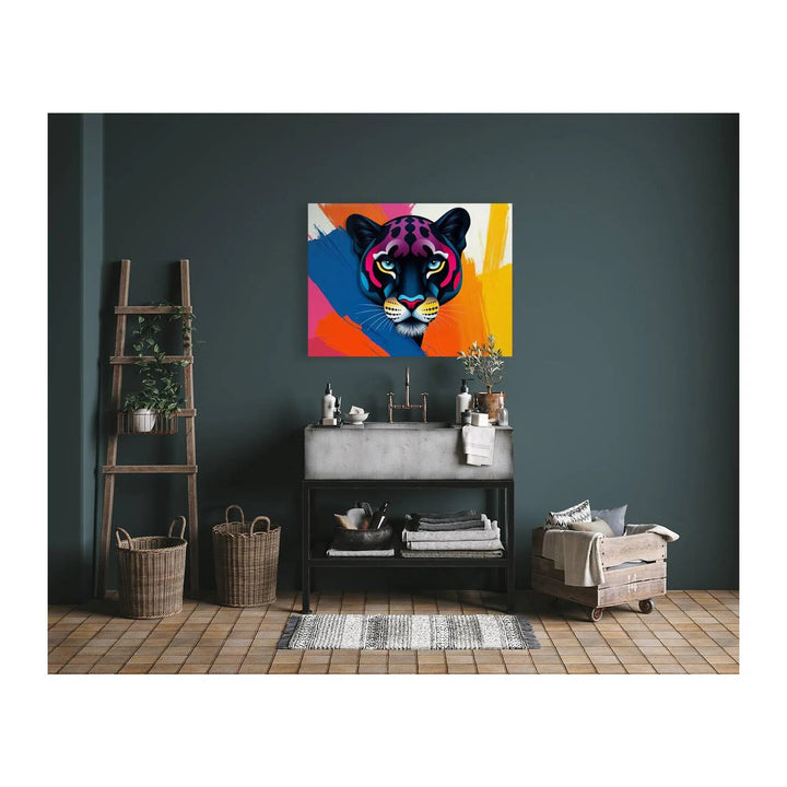 A Black Jaguar Giclée Print 43103 Visual Wall Art