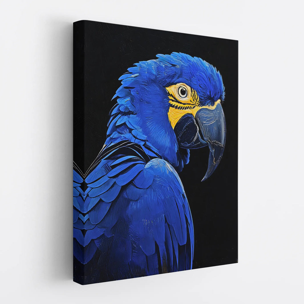 A Blue Feather Bliss Parrot Giclée Print 454601 Visual Wall Art AR3:4V-AR4:5V Giclée Print