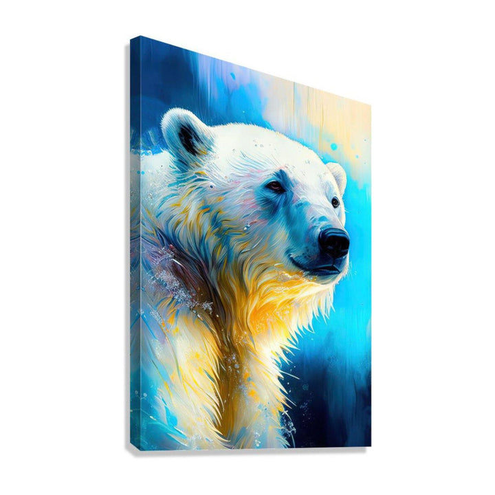 A Boar, Polar Bear In The Cold, Art Print 23902 Giclée Stretched Canvas Print Visual Wall Art