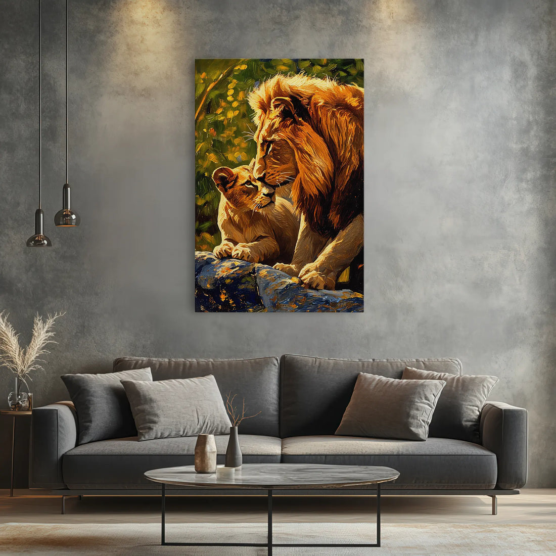 A Father’s Kiss Lion Giclée Print 231068 Visual Wall Art AR2:3V Giclée Print