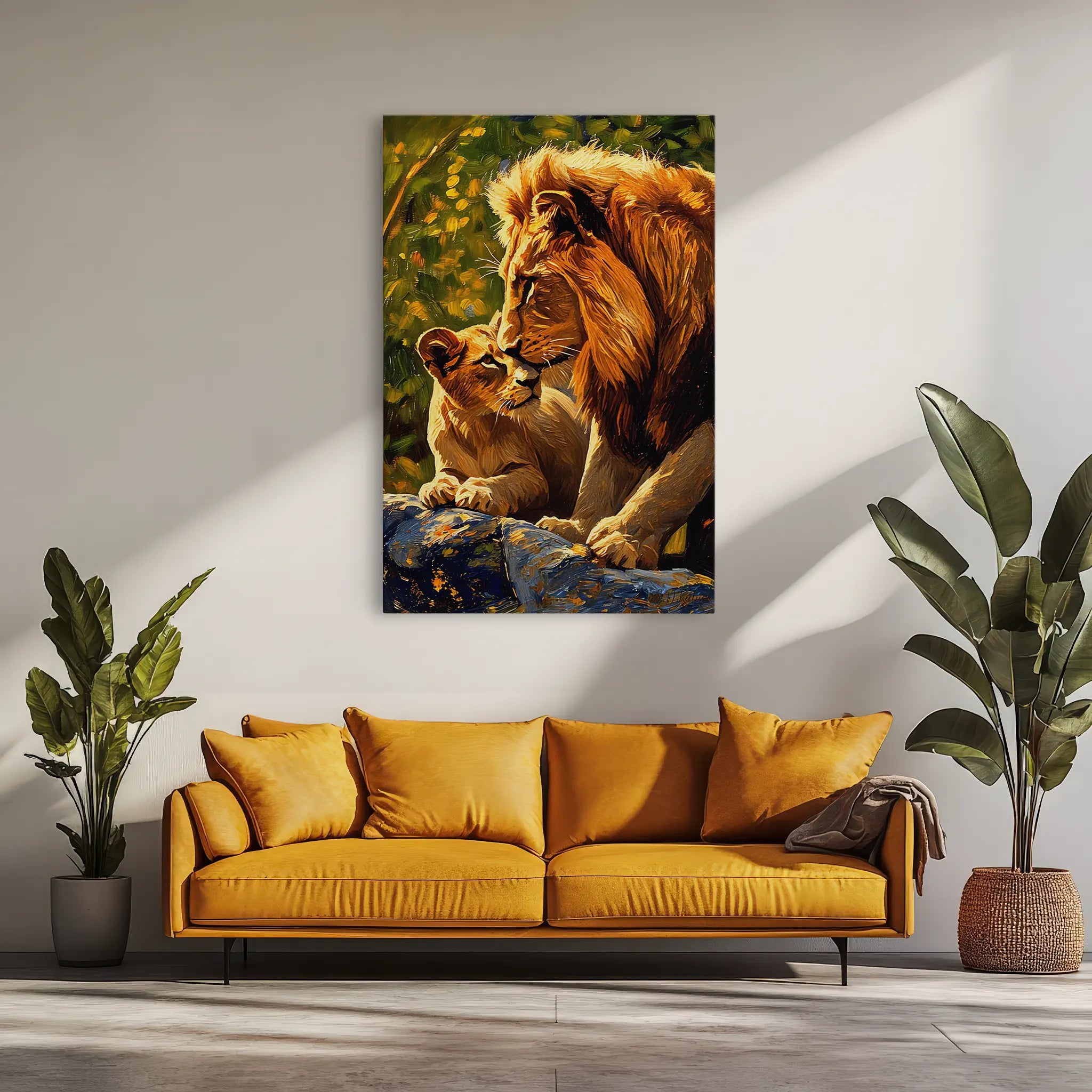 A Father’s Kiss Lion Giclée Print 231068 Visual Wall Art AR2:3V Giclée Print