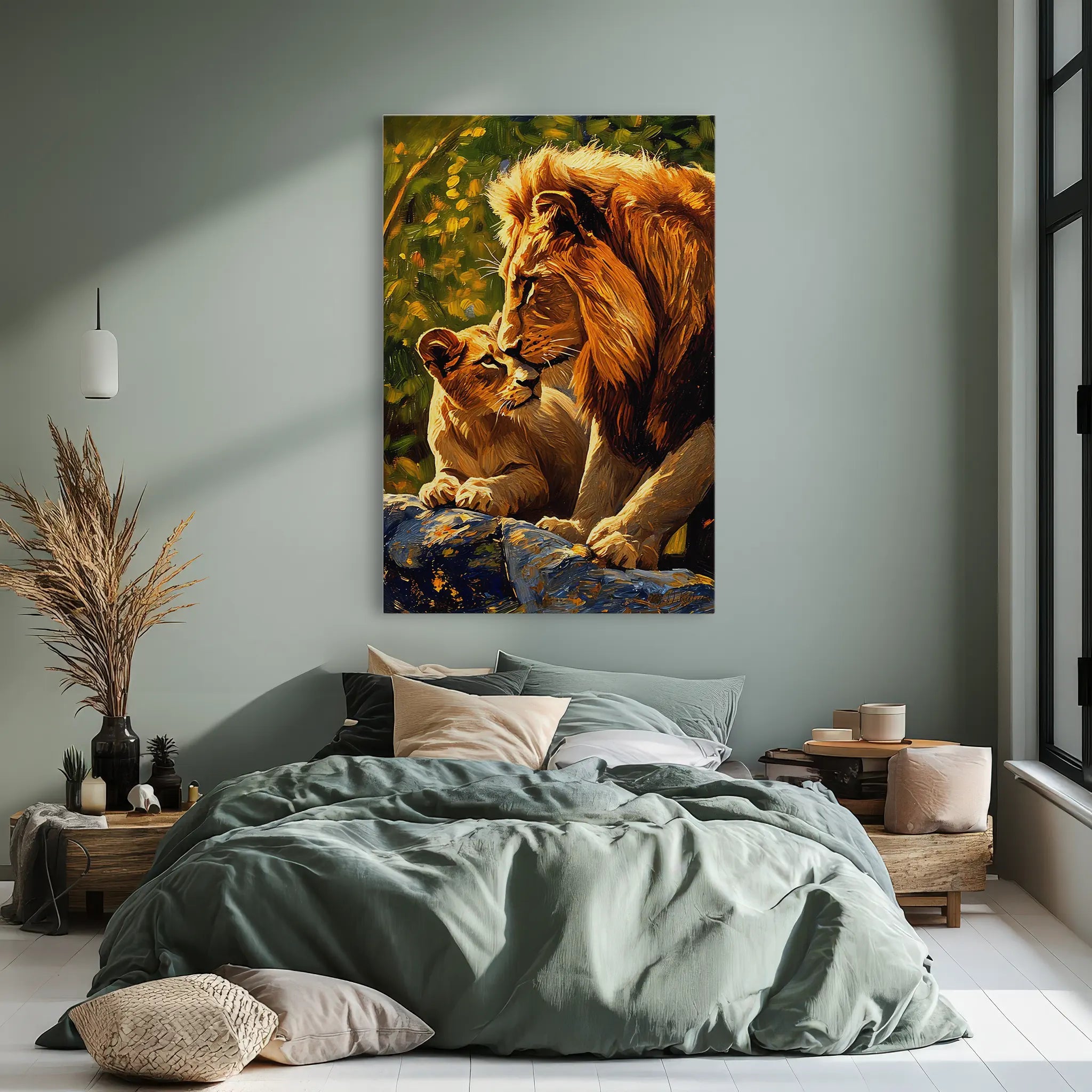 A Father’s Kiss Lion Giclée Print 231068 Visual Wall Art AR2:3V Giclée Print