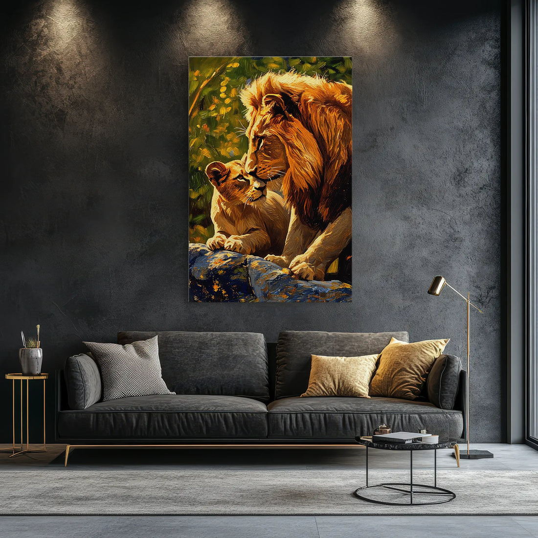 A Father’s Kiss Lion Giclée Print 231068 Visual Wall Art AR2:3V Giclée Print