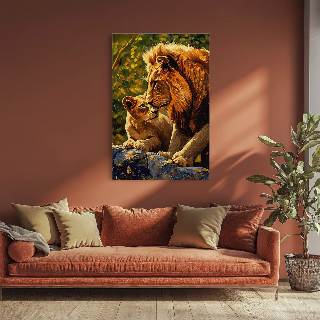 A Father’s Kiss Lion Giclée Print 231068 Visual Wall Art AR2:3V Giclée Print