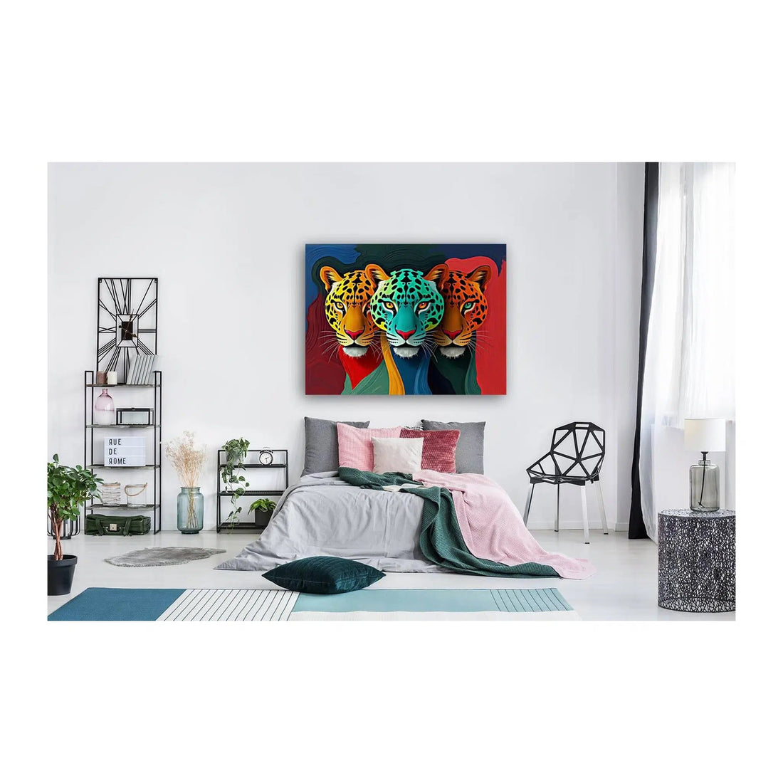 A Green Leopard Giclée Print 43122 Visual Wall Art