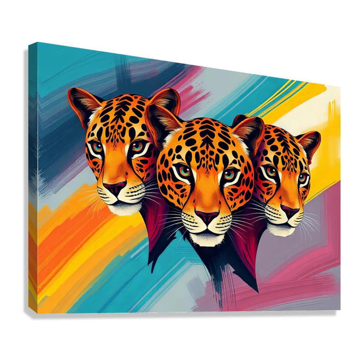 A Trio Of Jaguars Giclée Print 43124 Giclée Stretched Canvas Print Visual Wall Art