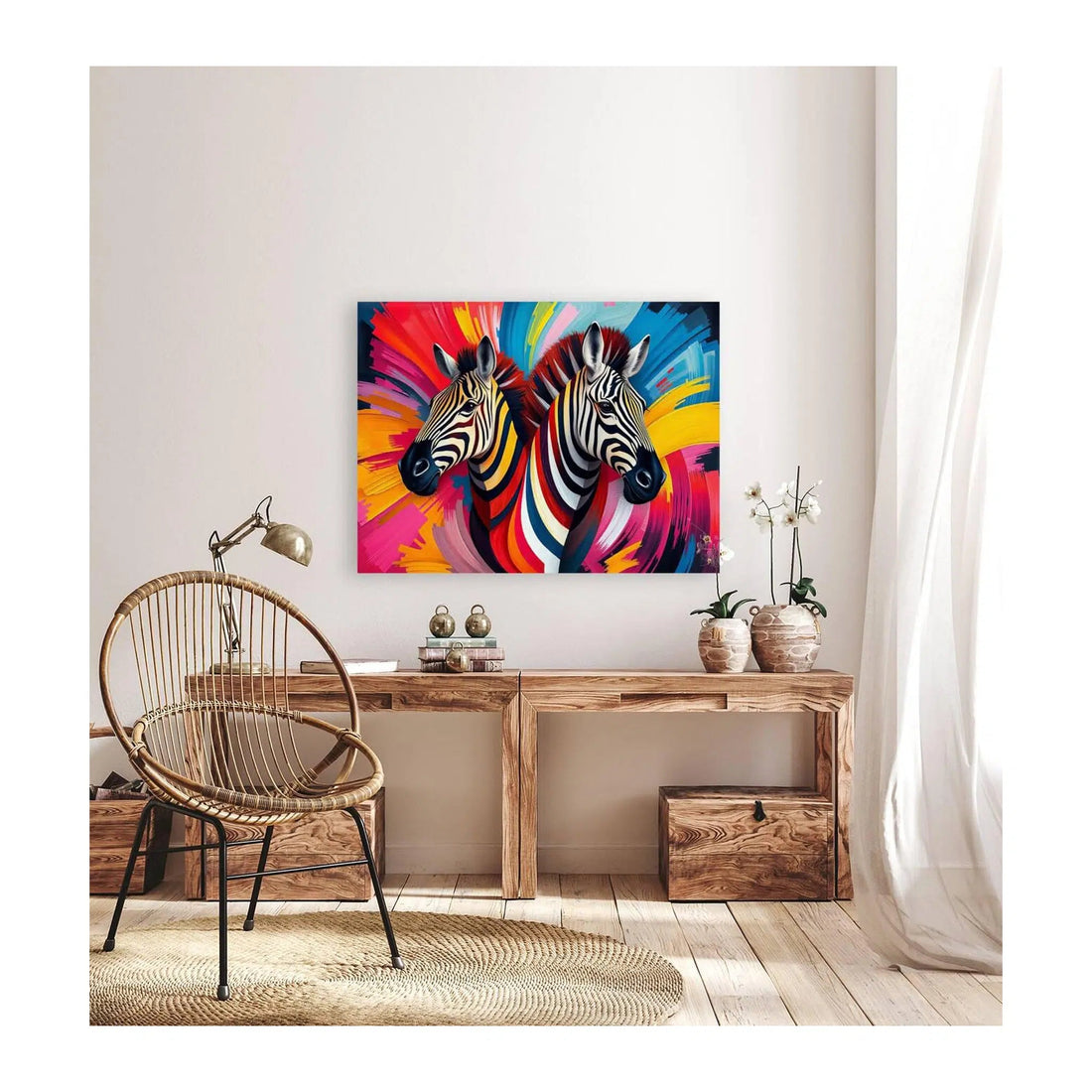 Abstract Zebras Giclée Print 43144 Visual Wall Art