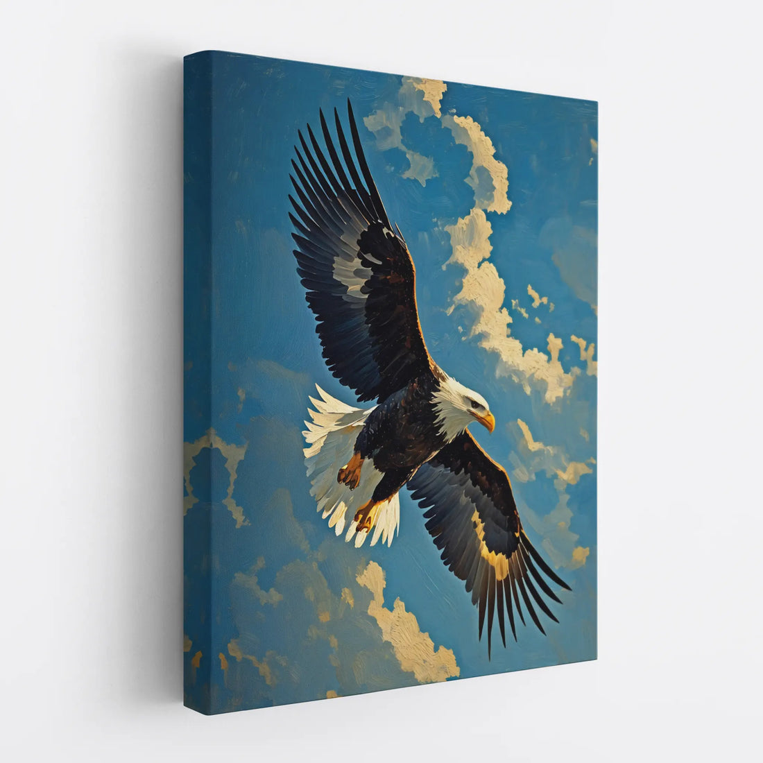 Aerial Guardian Bald Eagle Soaring Sky Giclée Print 454001 Visual Wall Art AR3:4V-AR4:5V Giclée Print