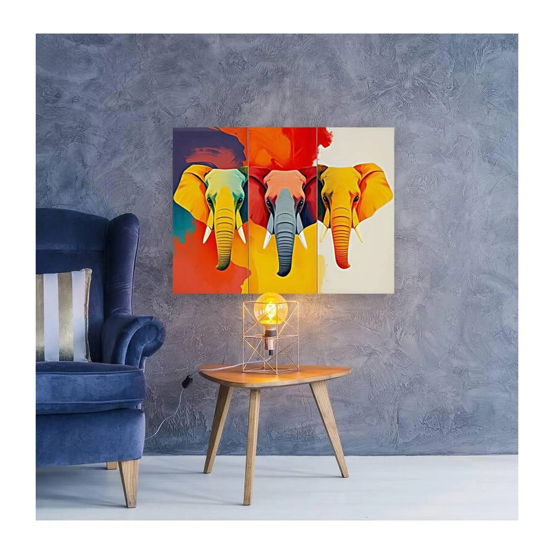 African Bush Elephants Giclée Print 43107 Visual Wall Art