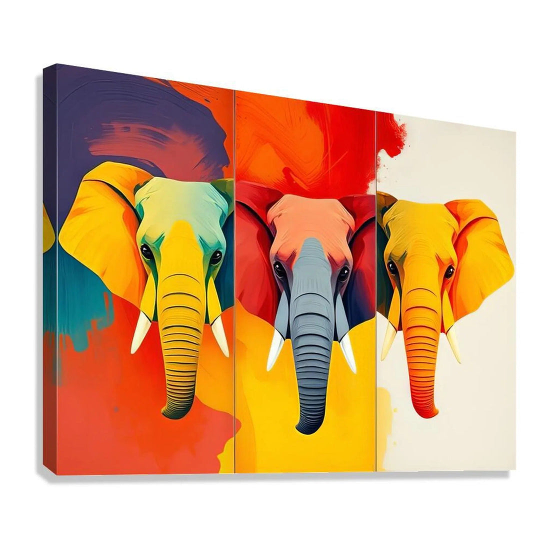 African Bush Elephants Giclée Print 43107 Giclée Stretched Canvas Print Visual Wall Art