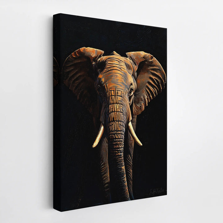 Amber Giant Front-Facing Elephant Giclée Print 231001 Visual Wall Art AR2:3V Giclée Print