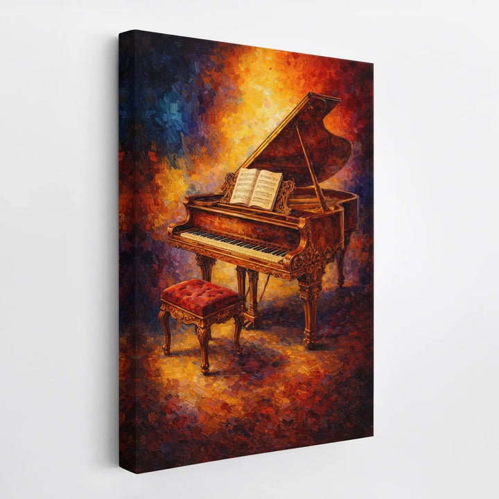 Amber Glow Grand Piano Sonata Giclée Print 232002 Visual Wall Art AR2:3V Giclée Print