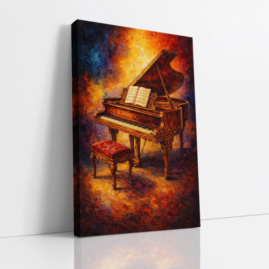 Amber Glow Grand Piano Sonata Giclée Print 235002 Visual Wall Art AR2:3V Giclée Print