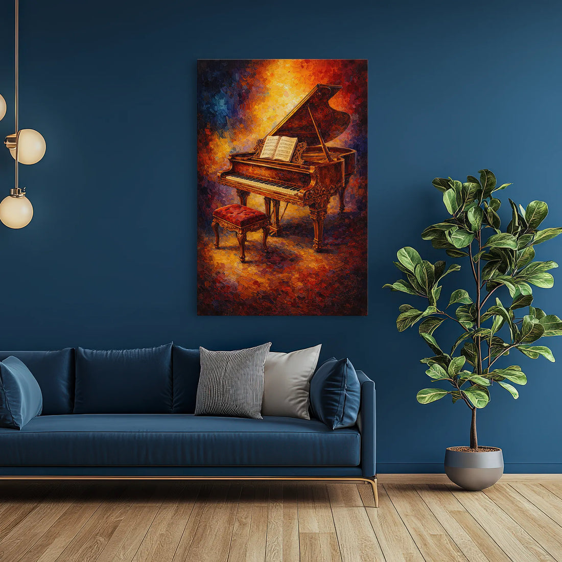 Amber Glow Grand Piano Sonata Giclée Print 235002 Visual Wall Art AR2:3V Giclée Print