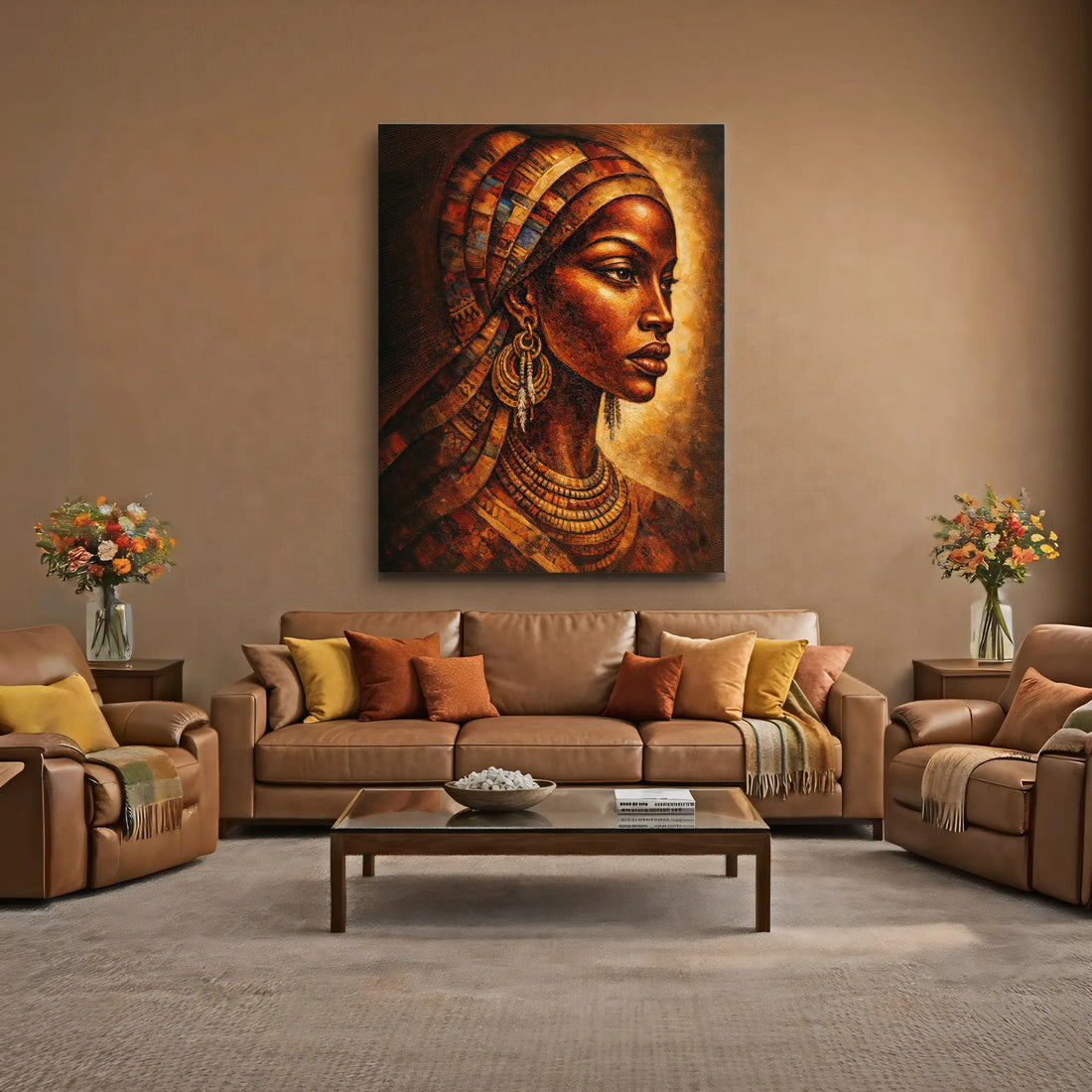 Amber Headwrap Profile Giclée Prints 459001 Visual Wall Art AR3:4V-AR4:5V Giclée Print