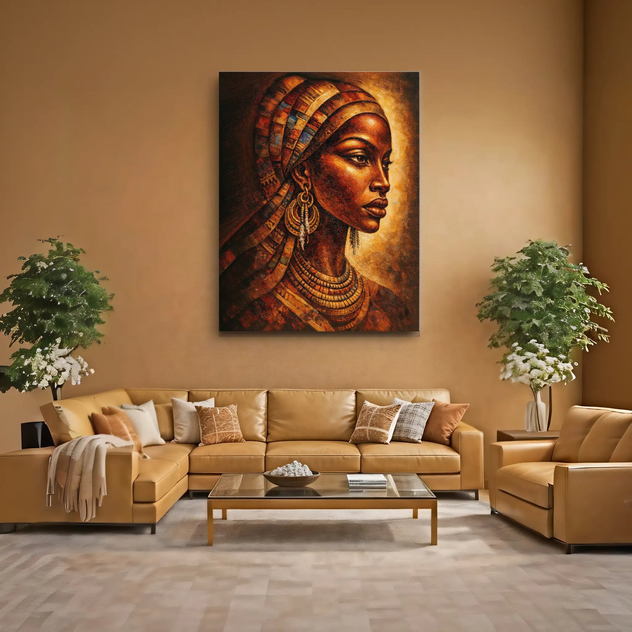 Amber Headwrap Profile Giclée Prints 459001 Visual Wall Art AR3:4V-AR4:5V Giclée Print