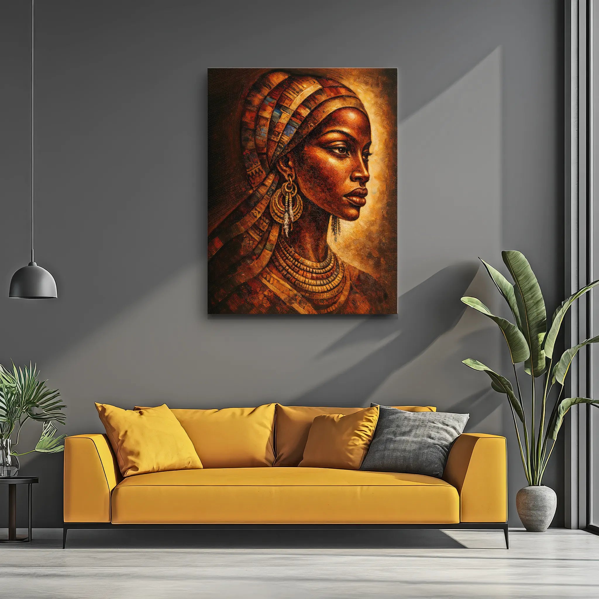 Amber Headwrap Profile Giclée Prints 459001 Visual Wall Art AR3:4V-AR4:5V Giclée Print