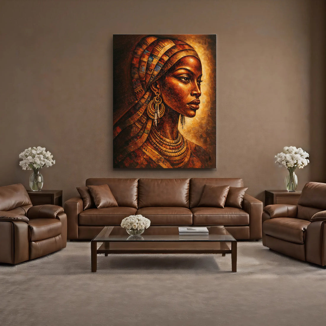 Amber Headwrap Profile Giclée Prints 459001 Visual Wall Art AR3:4V-AR4:5V Giclée Print