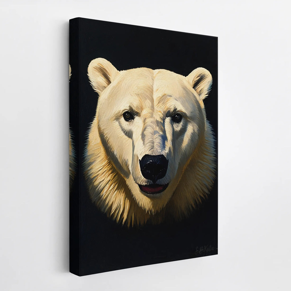 Arctic Gaze Polar Bear Close-Up Giclée Print 231002 Visual Wall Art AR2:3V Giclée Print