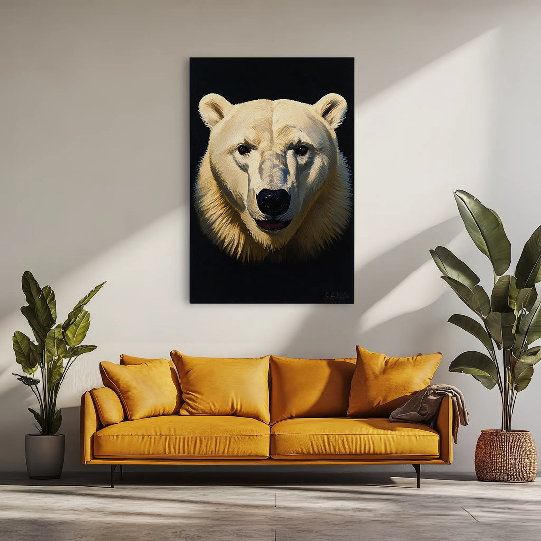 Arctic Gaze Polar Bear Close-Up Giclée Print 231002 Visual Wall Art AR2:3V Giclée Print