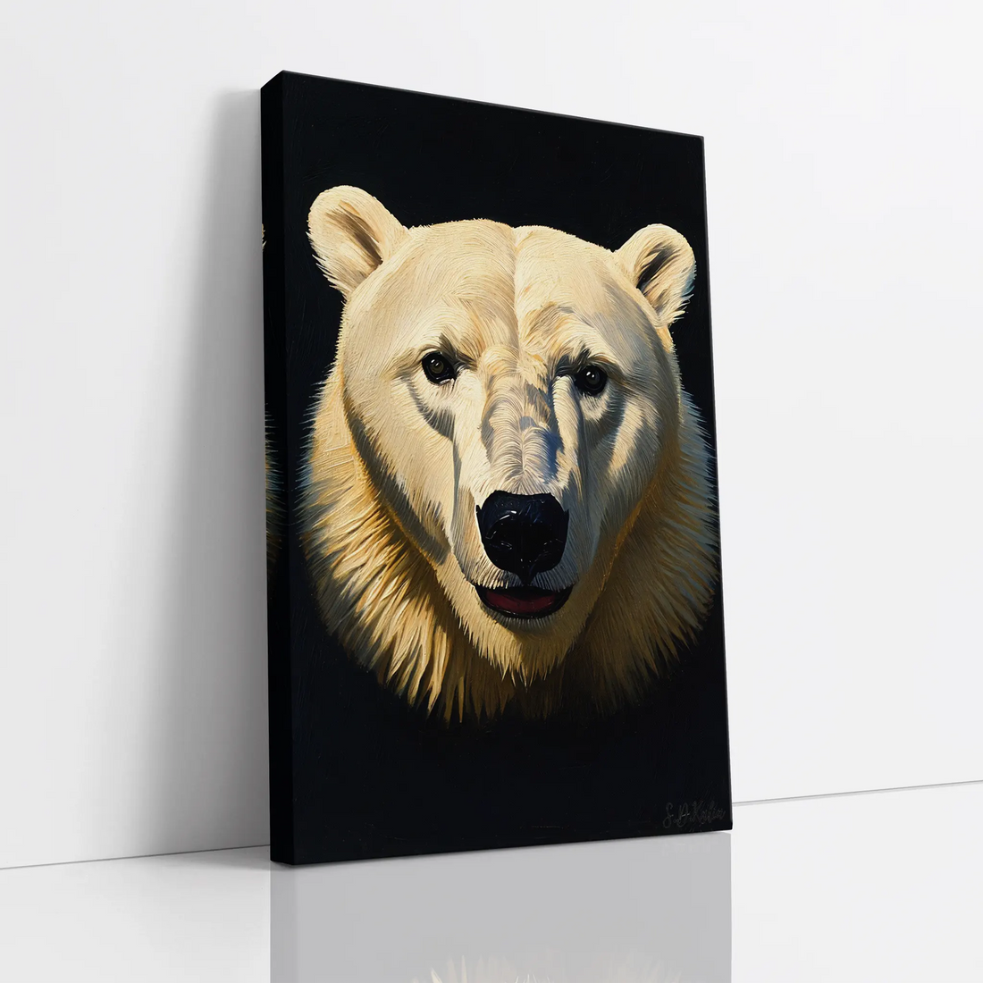 Arctic Gaze Polar Bear Close-Up Giclée Print 231002 Visual Wall Art AR2:3V Giclée Print