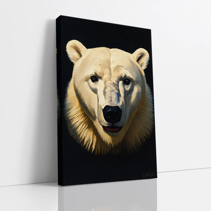 Arctic Gaze Polar Bear Close-Up Giclée Print 231002 Visual Wall Art AR2:3V Giclée Print