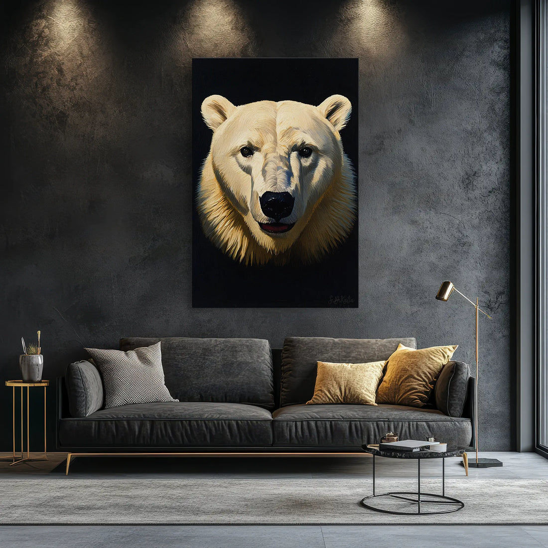 Arctic Gaze Polar Bear Close-Up Giclée Print 231002 Visual Wall Art AR2:3V Giclée Print