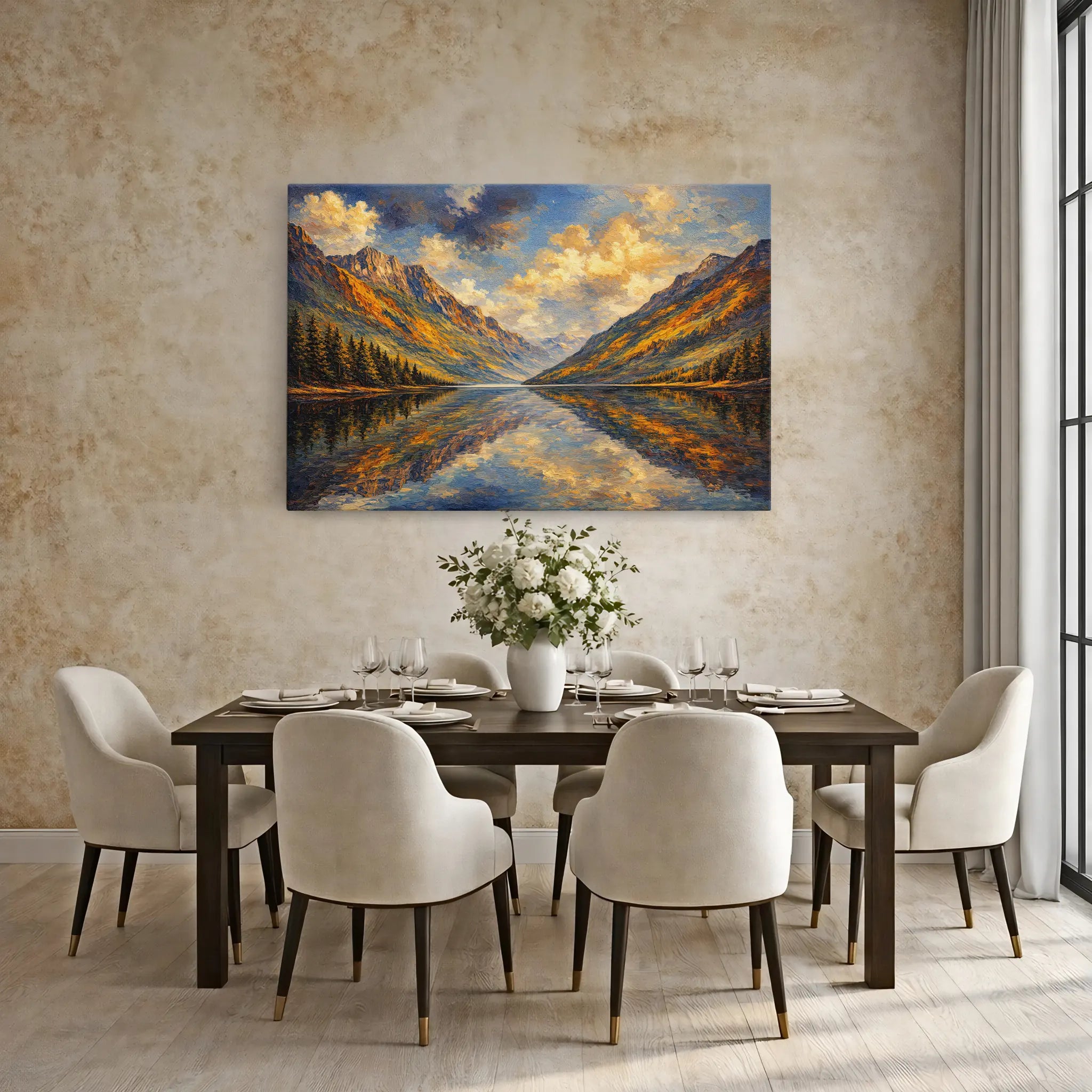 Autumn Peaks Reflected Still Life Giclée Print 324000 Visual Wall Art AR3:2H Giclée Print