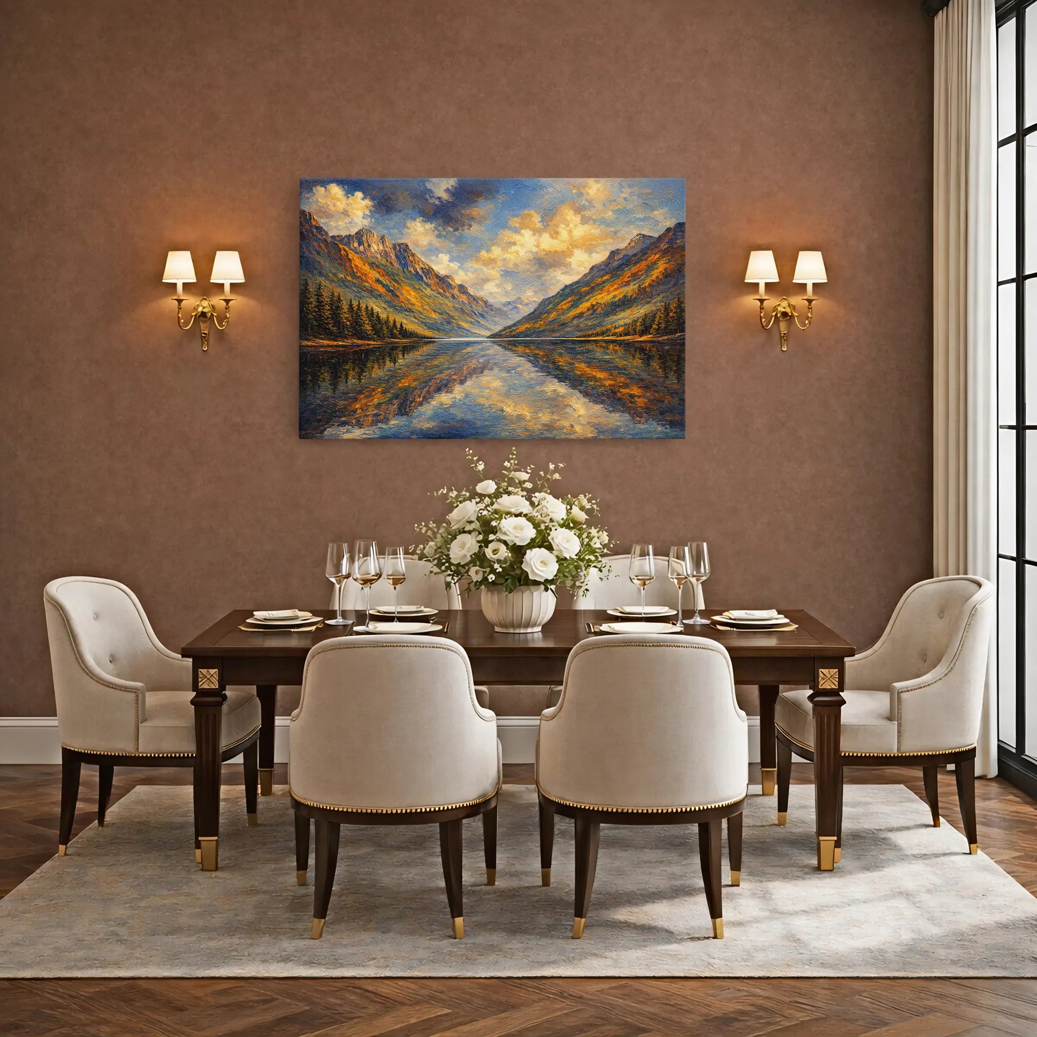 Autumn Peaks Reflected Still Life Giclée Print 324000 Visual Wall Art AR3:2H Giclée Print