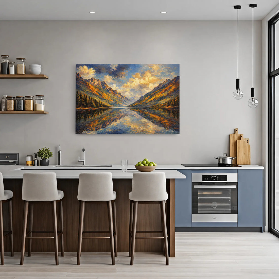 Autumn Peaks Reflected Still Life Giclée Print 324000 Visual Wall Art AR3:2H Giclée Print