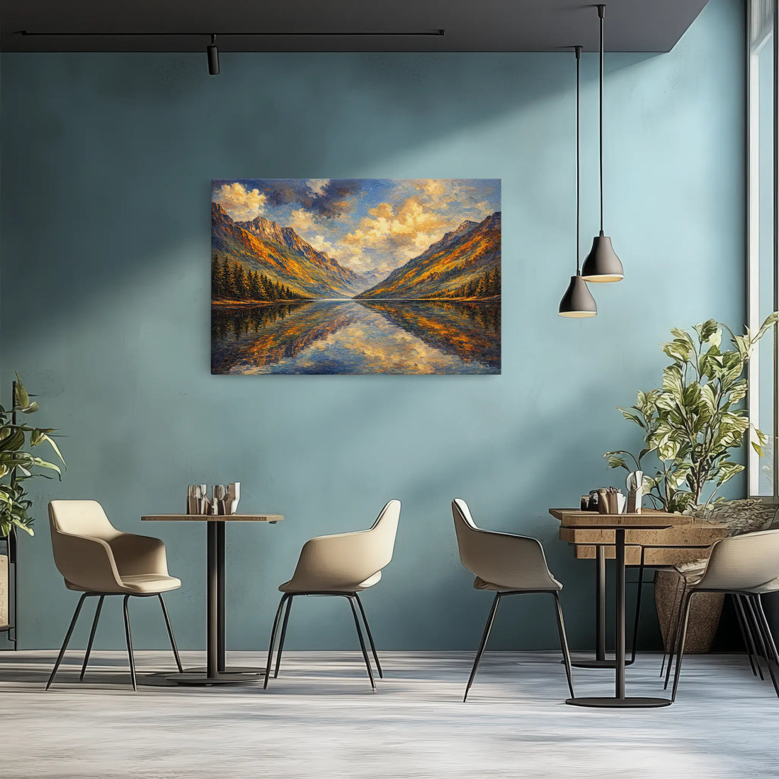Autumn Peaks Reflected Still Life Giclée Print 324000 Visual Wall Art AR3:2H Giclée Print