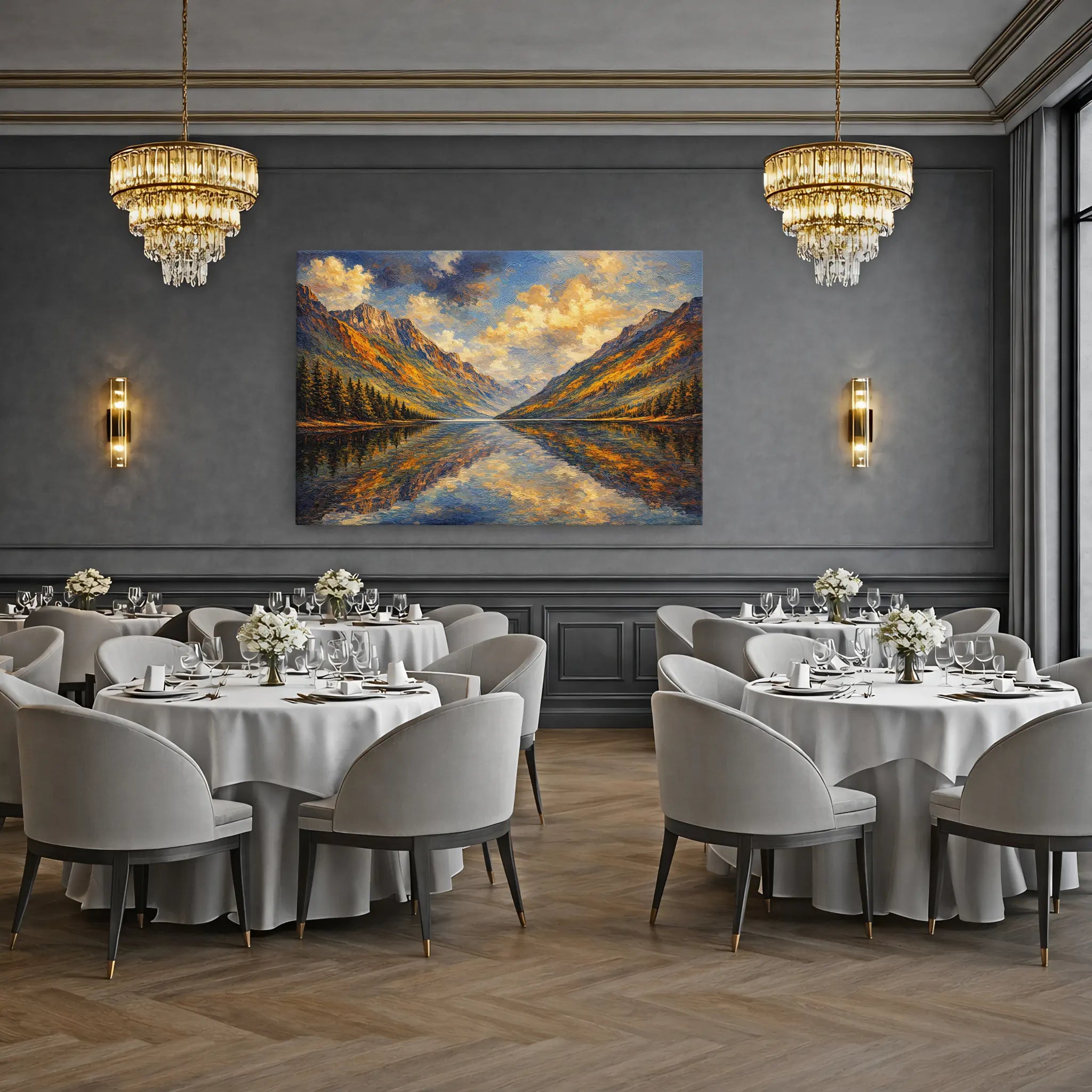 Autumn Peaks Reflected Still Life Giclée Print 324000 Visual Wall Art AR3:2H Giclée Print