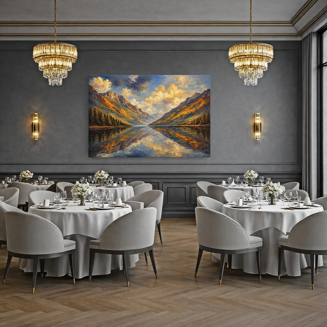 Autumn Peaks Reflected Still Life Giclée Print 324000 Visual Wall Art AR3:2H Giclée Print