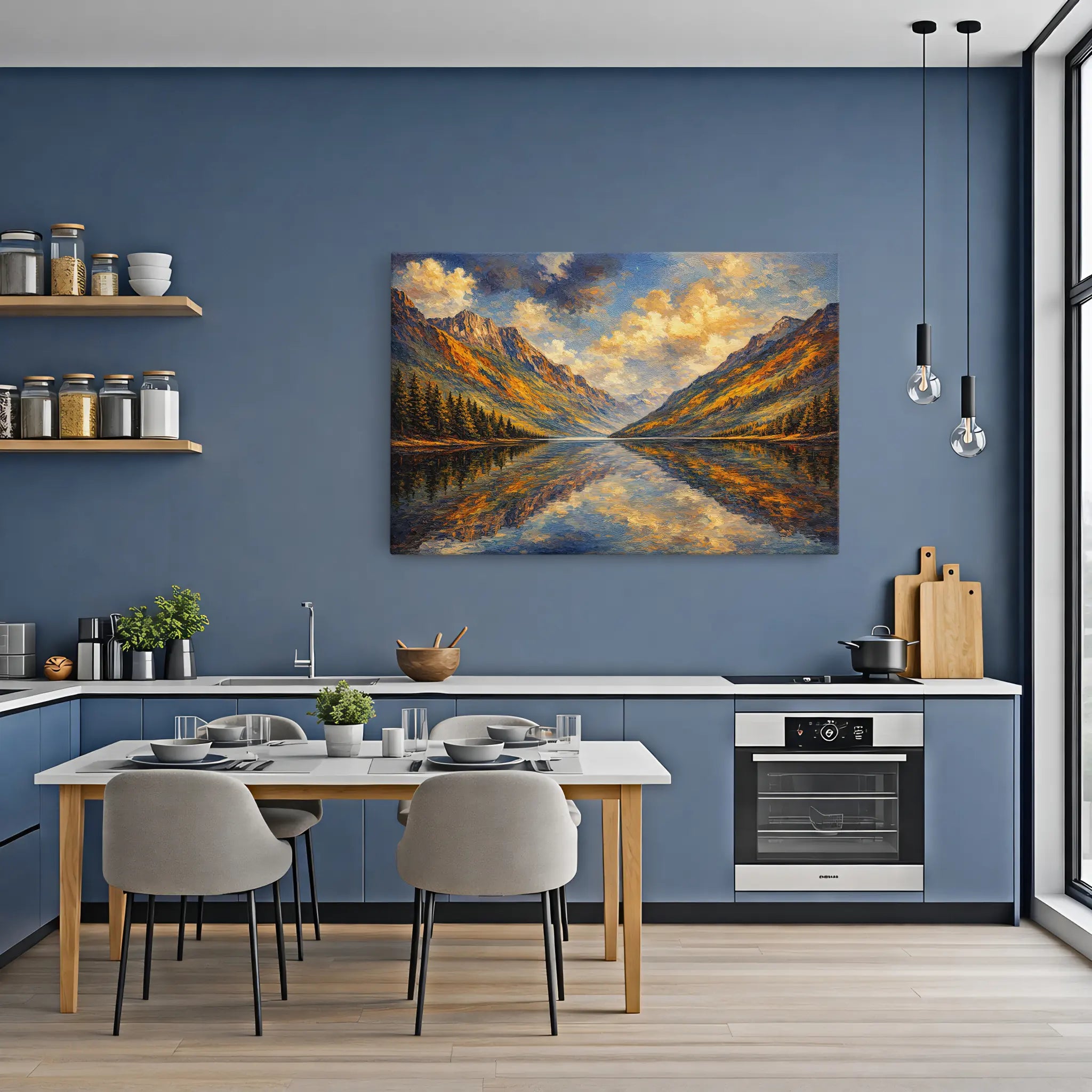 Autumn Peaks Reflected Still Life Giclée Print 324000 Visual Wall Art AR3:2H Giclée Print