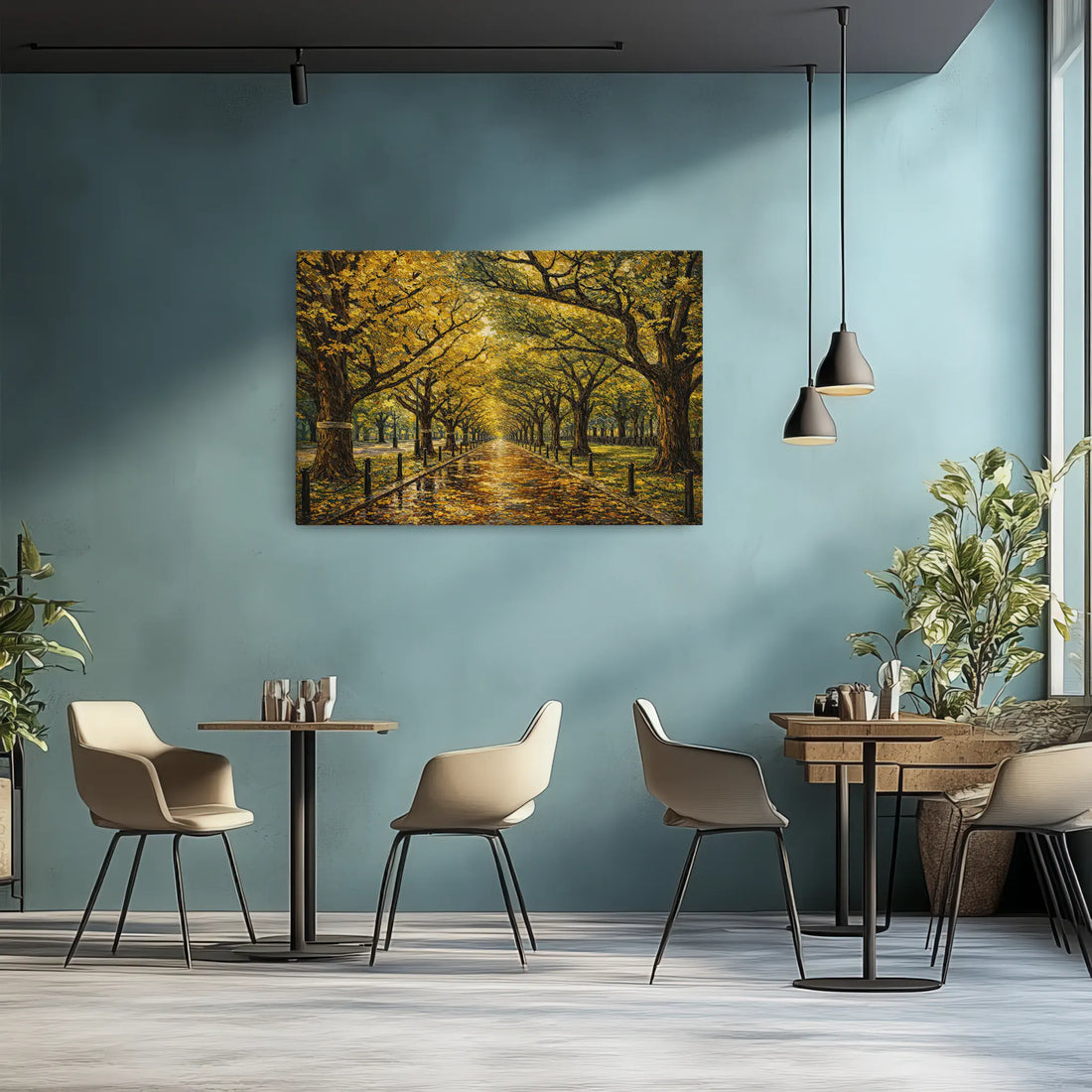 Autumn-Tree-Lined-Avenue-Giclée-Print-324014 Visual Wall Art AR3:2H Giclée Print