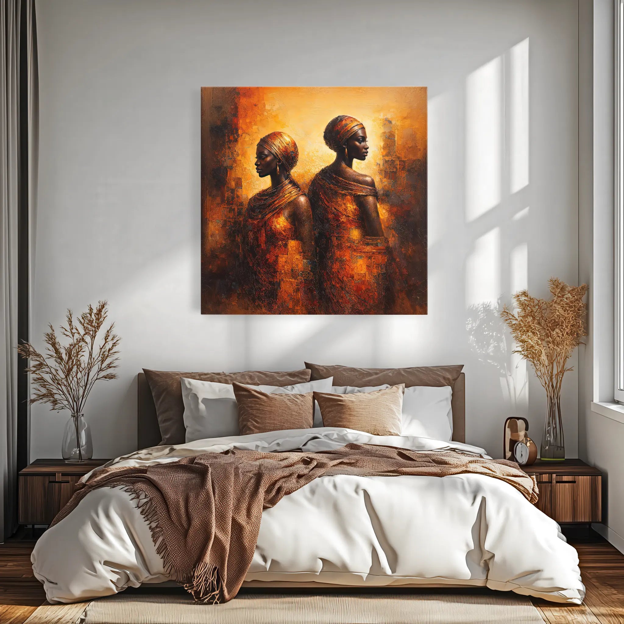 Back to Back in Golden Light Giclée Print 119001 Visual Wall Art AR1:1S Giclée Print