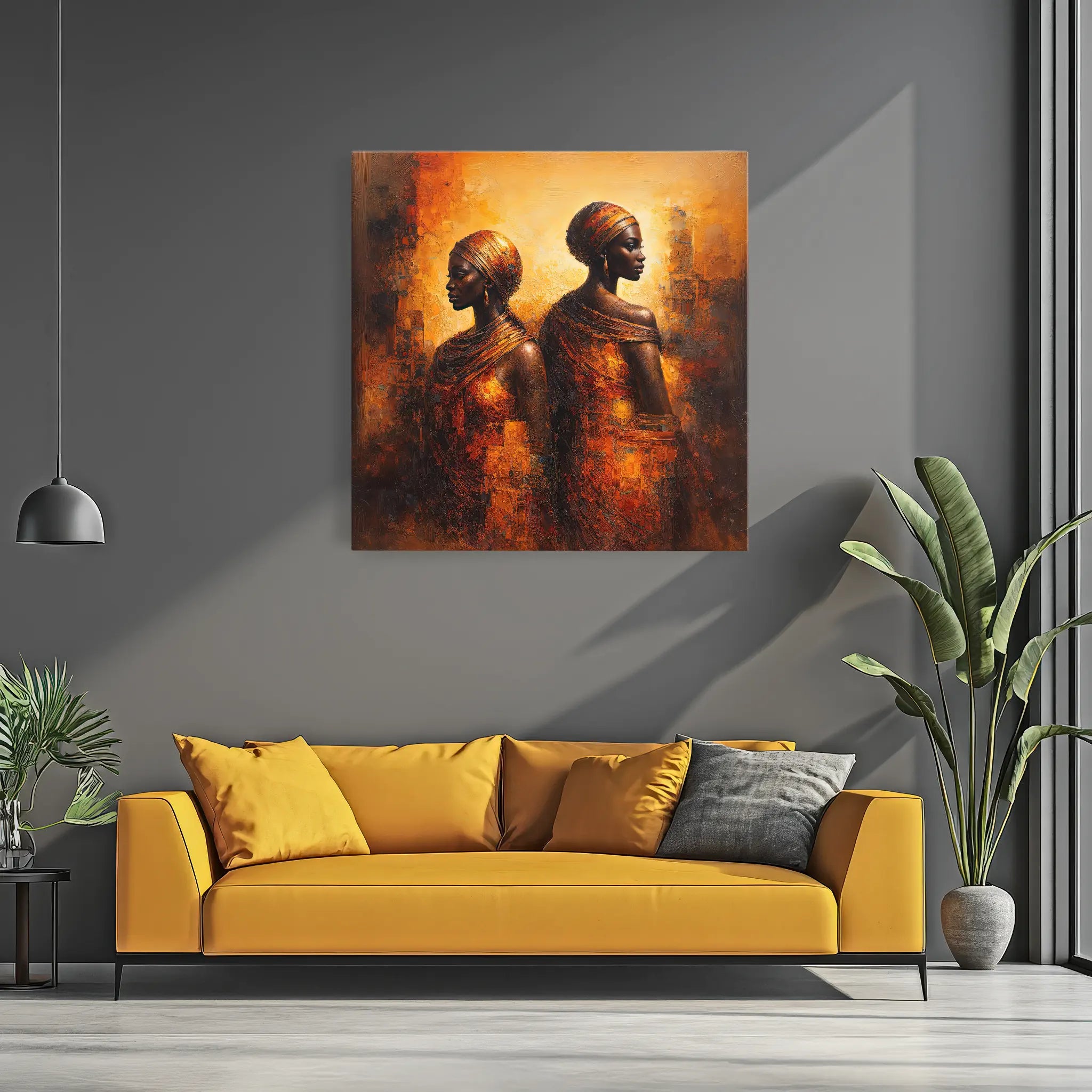 Back to Back in Golden Light Giclée Print 119001 Visual Wall Art AR1:1S Giclée Print