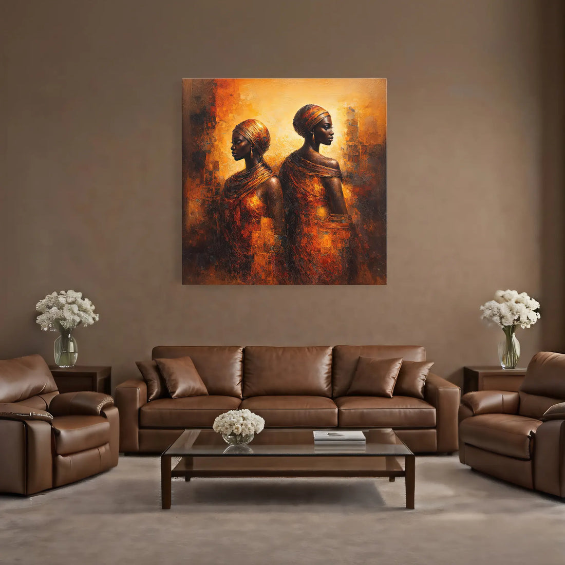 Back to Back in Golden Light Giclée Print 119001 Visual Wall Art AR1:1S Giclée Print