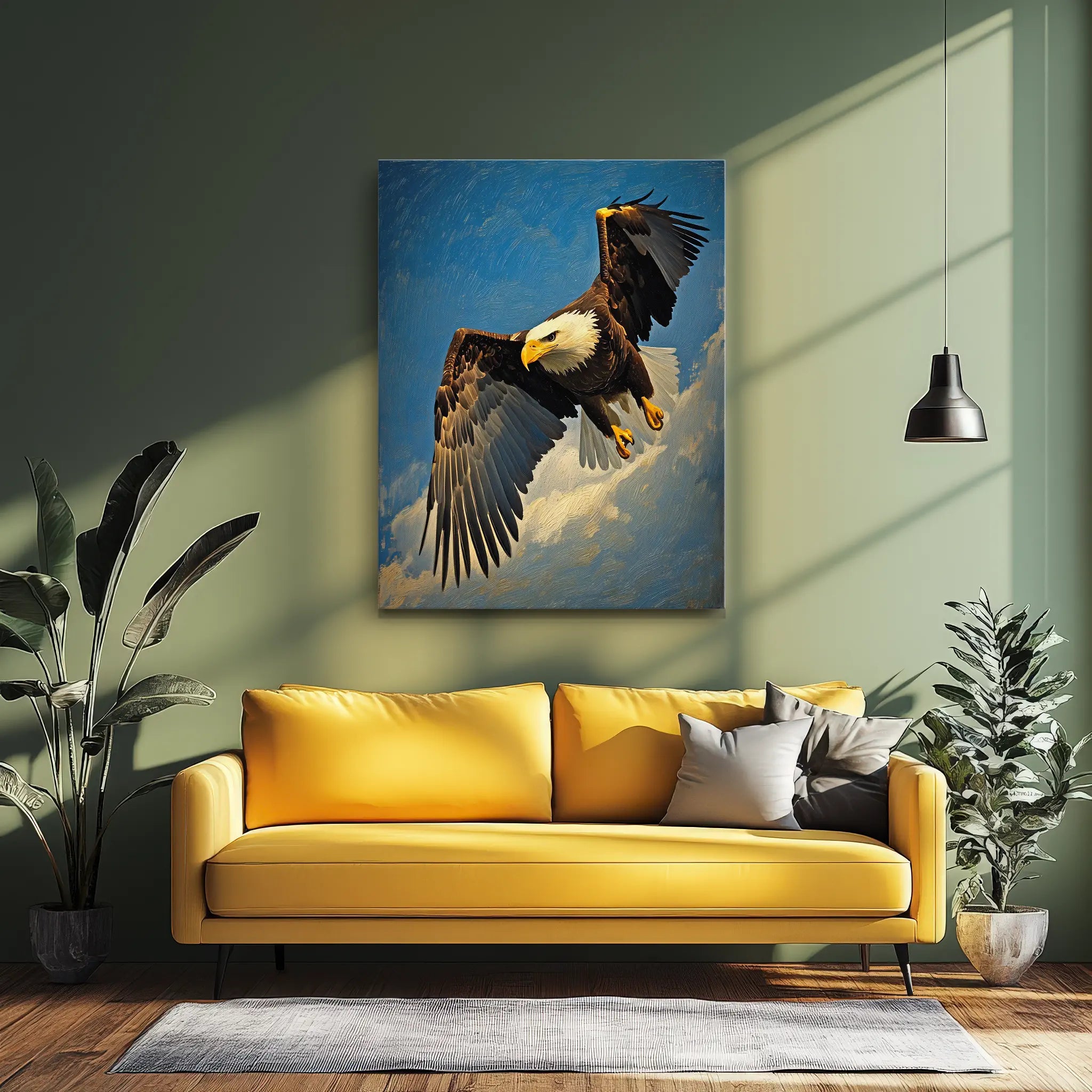 Bald Eagle Skyward Majesty Giclée Print 454002 Visual Wall Art AR3:4V-AR4:5V Giclée Print