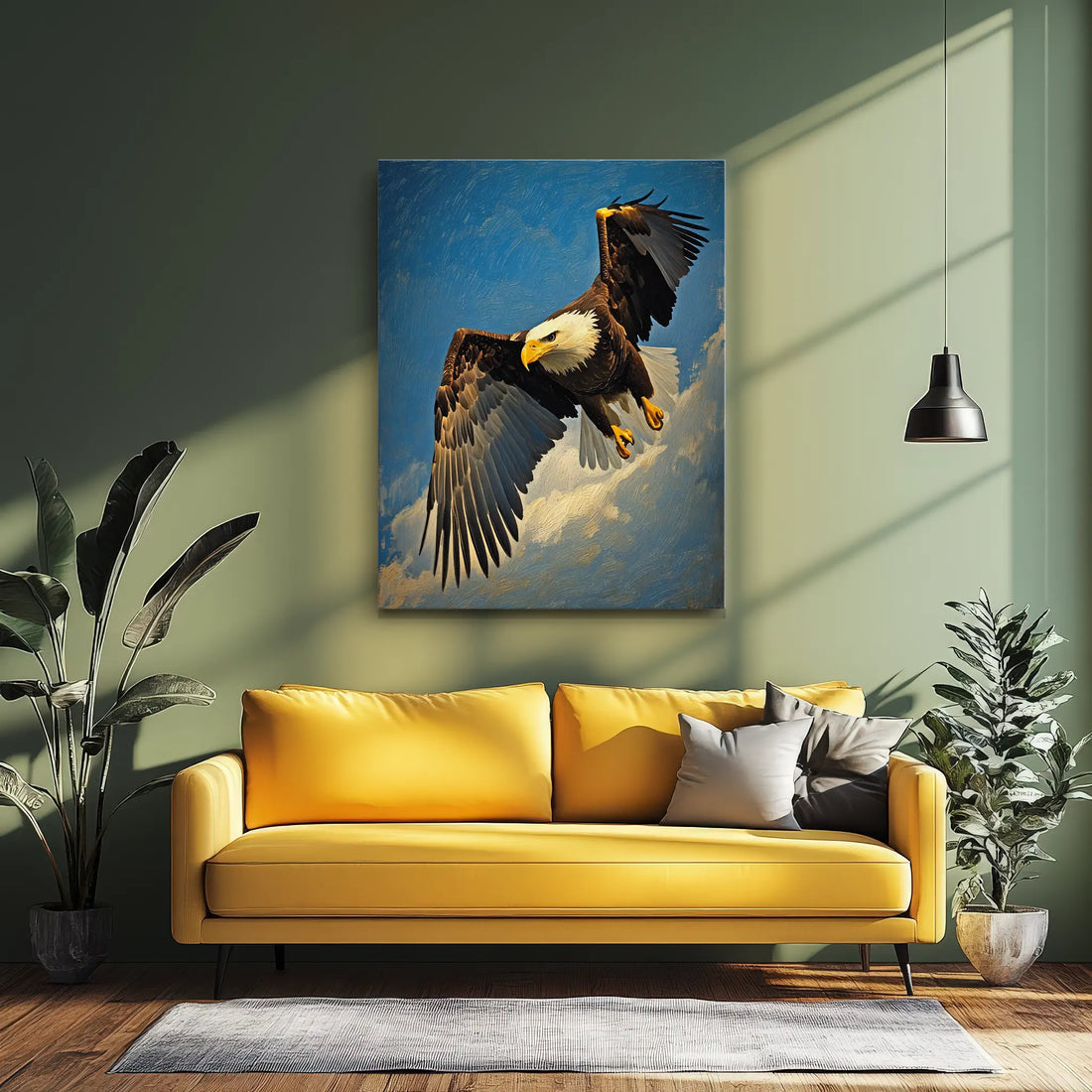 Bald Eagle Skyward Majesty Giclée Print 454002 Visual Wall Art AR3:4V-AR4:5V Giclée Print