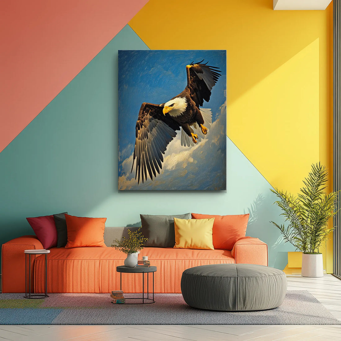 Bald Eagle Skyward Majesty Giclée Print 454002 Visual Wall Art AR3:4V-AR4:5V Giclée Print