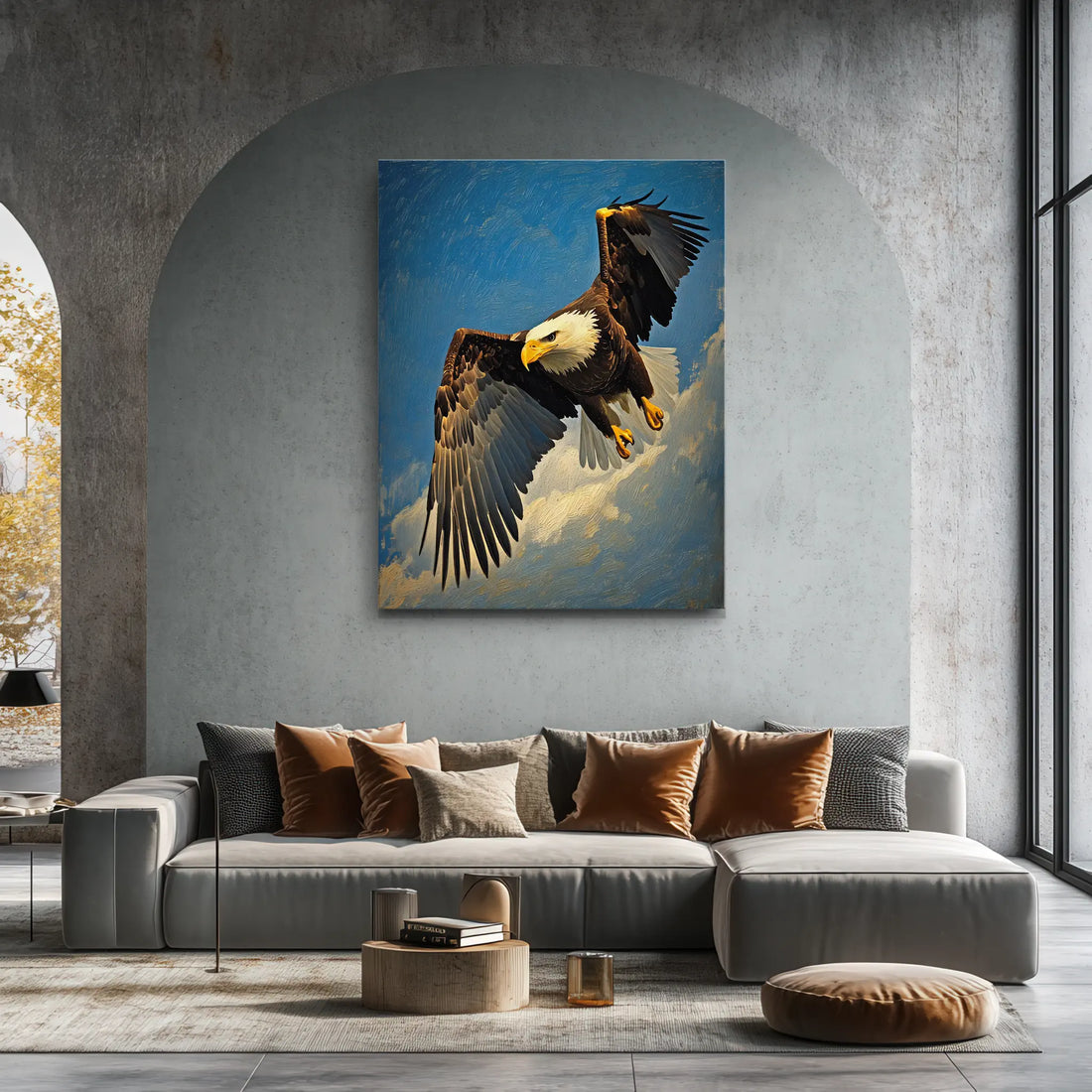 Bald Eagle Skyward Majesty Giclée Print 454002 Visual Wall Art AR3:4V-AR4:5V Giclée Print